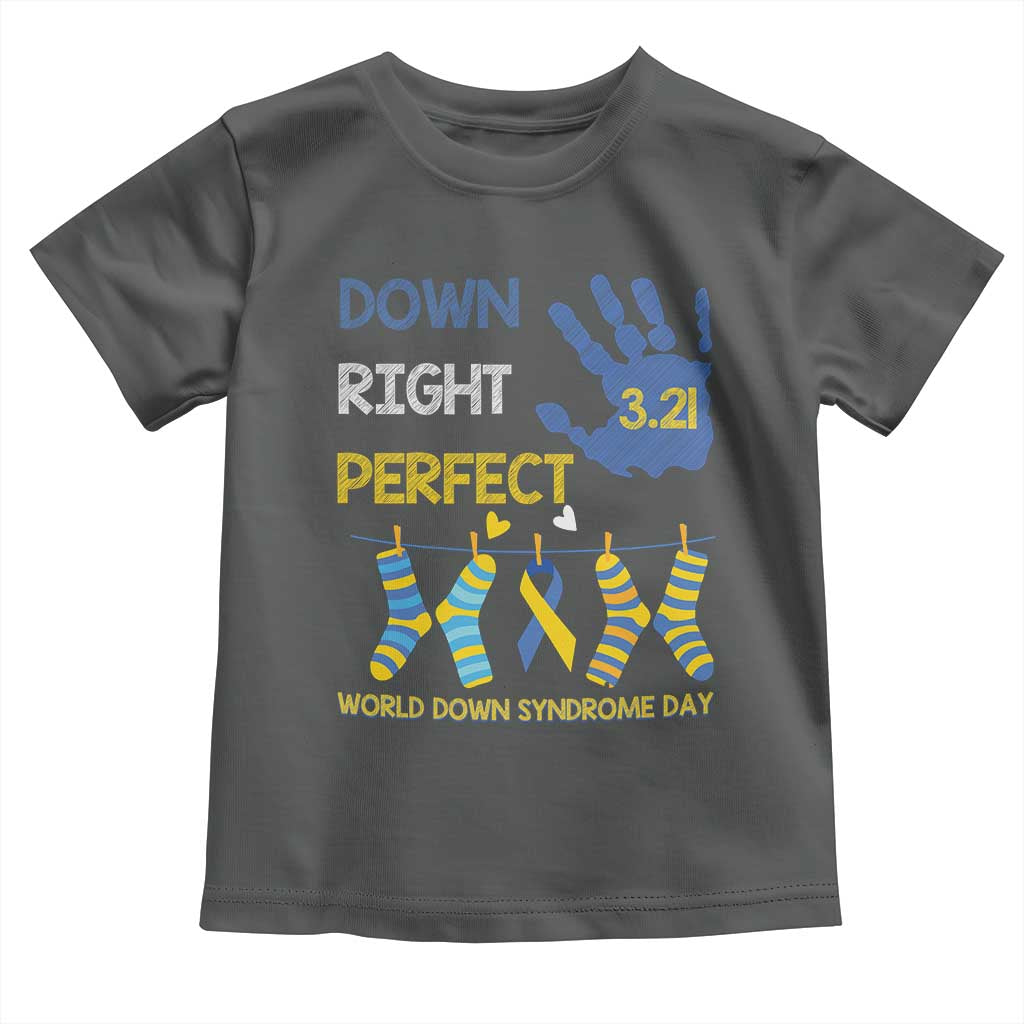 Down Right Perfect Toddler T Shirt March 21 World Down Syndrome Day Socks