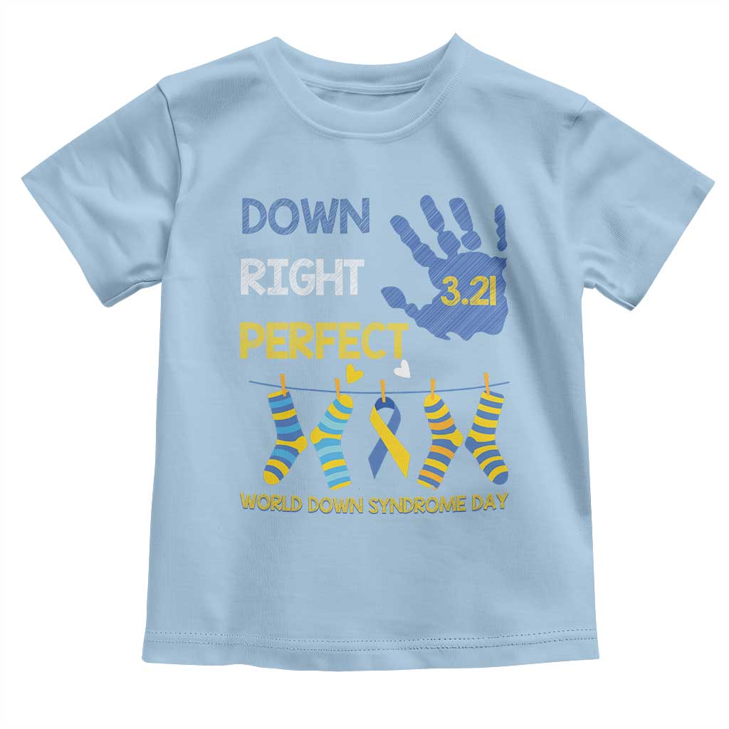 Down Right Perfect Toddler T Shirt March 21 World Down Syndrome Day Socks