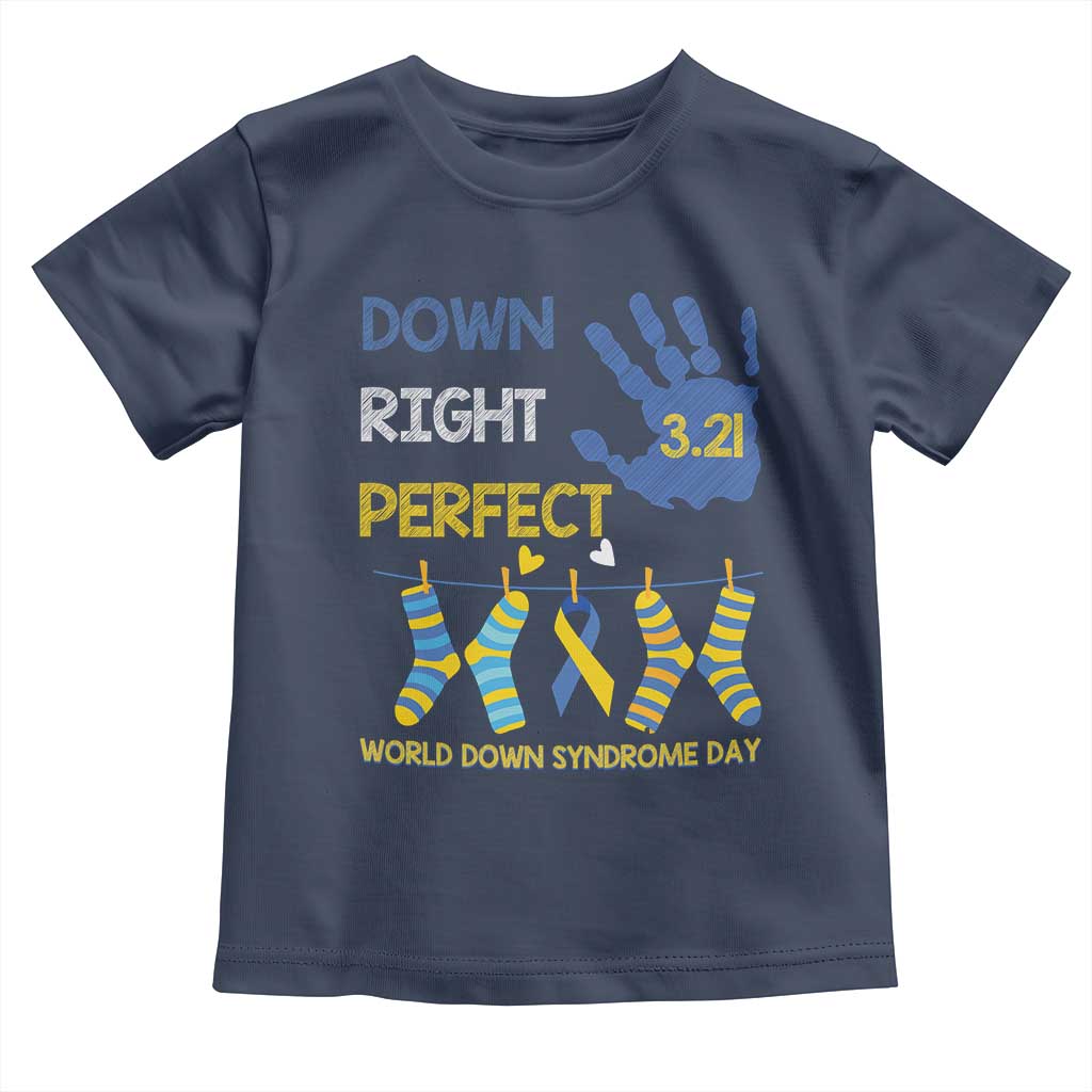 Down Right Perfect Toddler T Shirt March 21 World Down Syndrome Day Socks