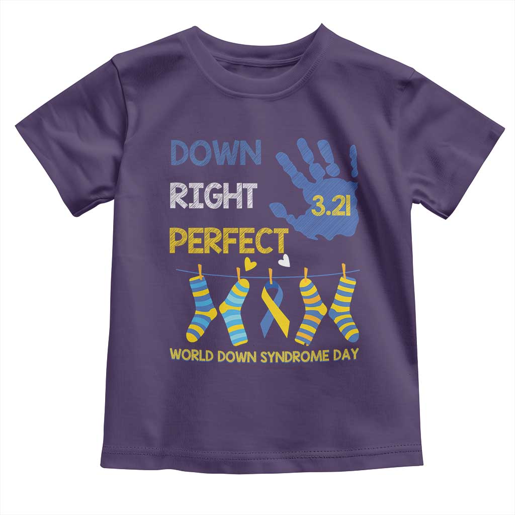 Down Right Perfect Toddler T Shirt March 21 World Down Syndrome Day Socks