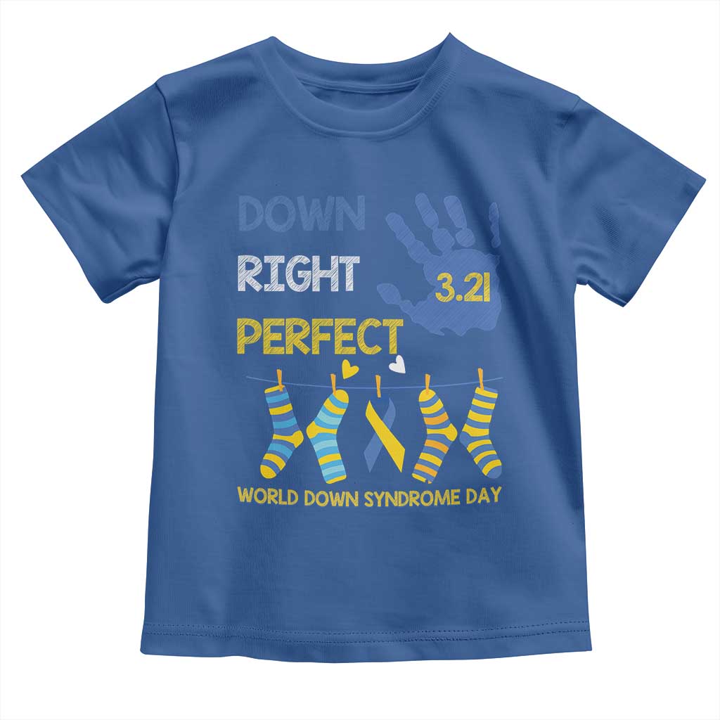 Down Right Perfect Toddler T Shirt March 21 World Down Syndrome Day Socks