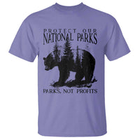 Protect Our National Parks Not Profits T Shirt Vintage Forest Bear