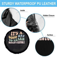 Funny It's A Good Day To Learn Women's History Spare Tire Cover Sparkle Star