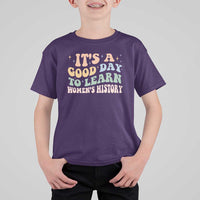 Funny It's A Good Day To Learn Women's History T Shirt For Kid Sparkle Star
