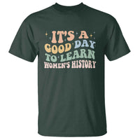 Funny It's A Good Day To Learn Women's History T Shirt Sparkle Star