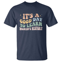 Funny It's A Good Day To Learn Women's History T Shirt Sparkle Star