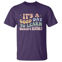 Funny It's A Good Day To Learn Women's History T Shirt Sparkle Star