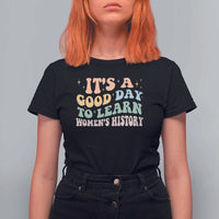Funny It's A Good Day To Learn Women's History T Shirt For Women Sparkle Star