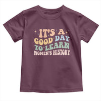 Funny It's A Good Day To Learn Women's History Toddler T Shirt Sparkle Star