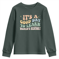 Funny It's A Good Day To Learn Women's History Youth Sweatshirt Sparkle Star