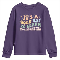 Funny It's A Good Day To Learn Women's History Youth Sweatshirt Sparkle Star