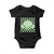 Funny Green Smile Face Eggs Bacon Breakfast St Patrick's Day Baby Onesie