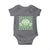 Funny Green Smile Face Eggs Bacon Breakfast St Patrick's Day Baby Onesie