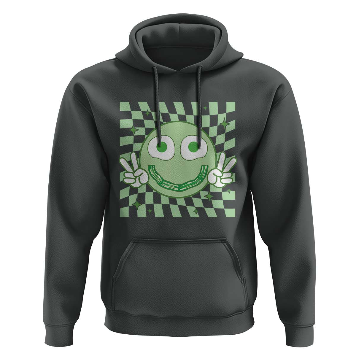 Funny Green Smile Face Eggs Bacon Breakfast St Patrick's Day Hoodie