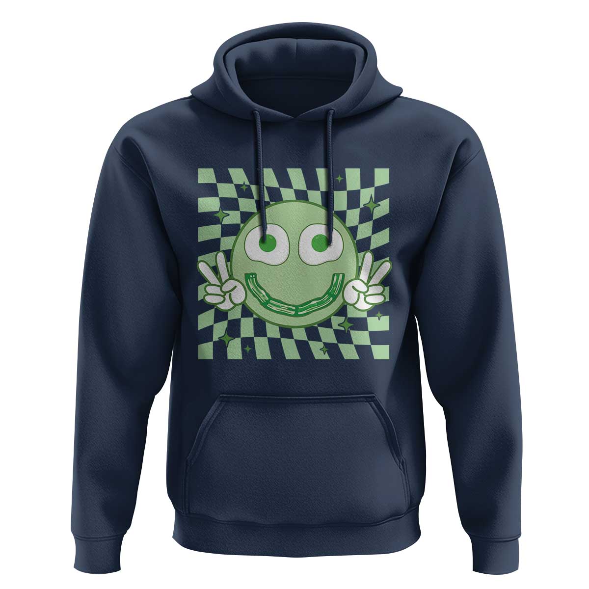 Funny Green Smile Face Eggs Bacon Breakfast St Patrick's Day Hoodie