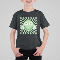 Funny Green Smile Face Eggs Bacon Breakfast St Patrick's Day T Shirt For Kid