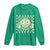 Funny Green Smile Face Eggs Bacon Breakfast St Patrick's Day Long Sleeve Shirt