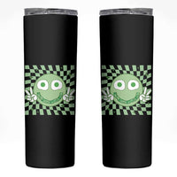 Funny Green Smile Face Eggs Bacon Breakfast St Patrick's Day Skinny Tumbler