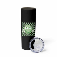 Funny Green Smile Face Eggs Bacon Breakfast St Patrick's Day Skinny Tumbler