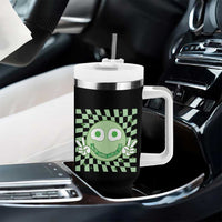 Funny Green Smile Face Eggs Bacon Breakfast St Patrick's Day Tumbler With Handle