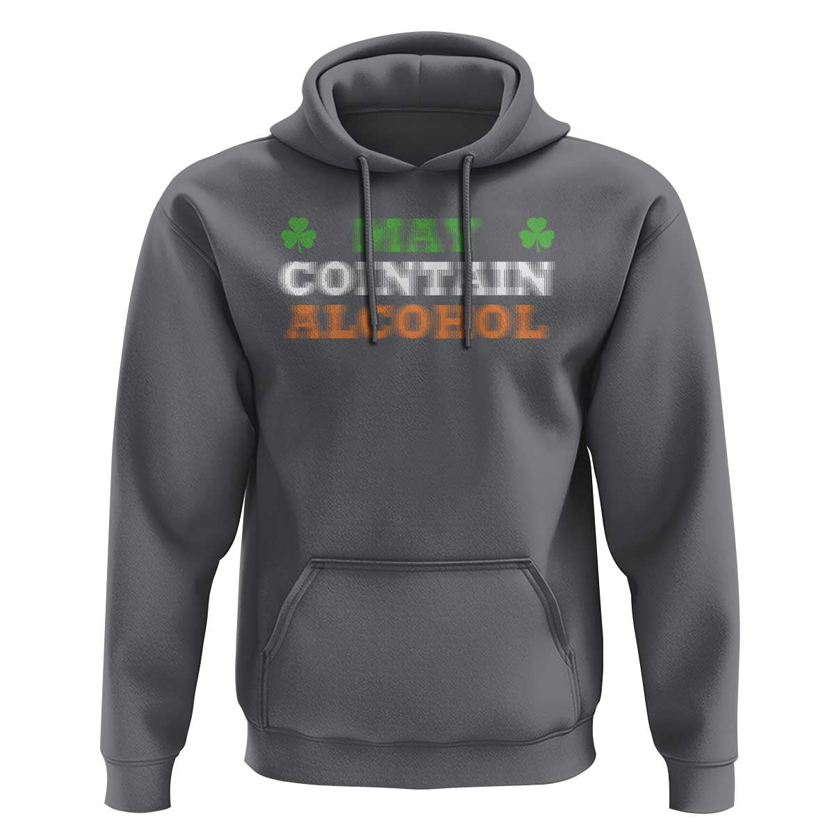 Funny May Contain Alcohol Hoodie Irish Beer Drinking St Patrick's Day Shamrock
