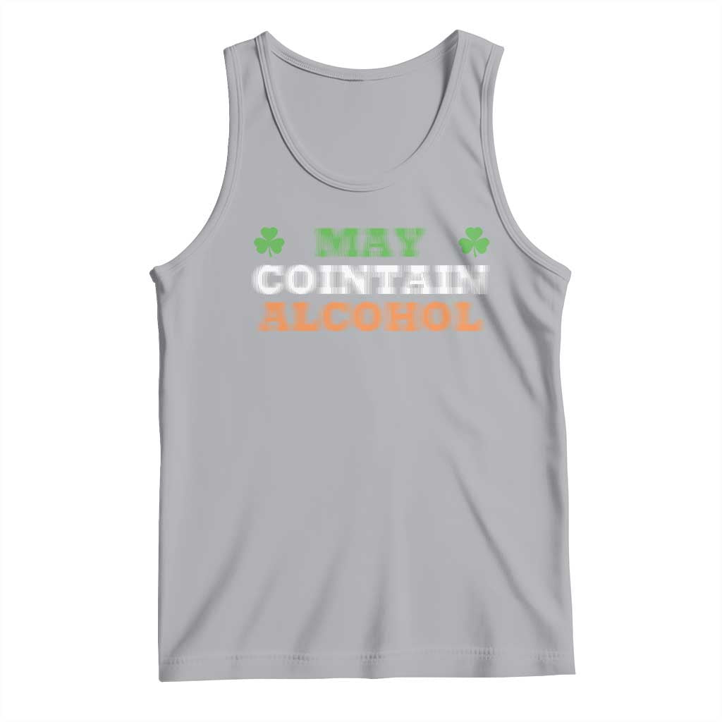 Funny May Contain Alcohol Tank Top Irish Beer Drinking St Patrick's Day Shamrock