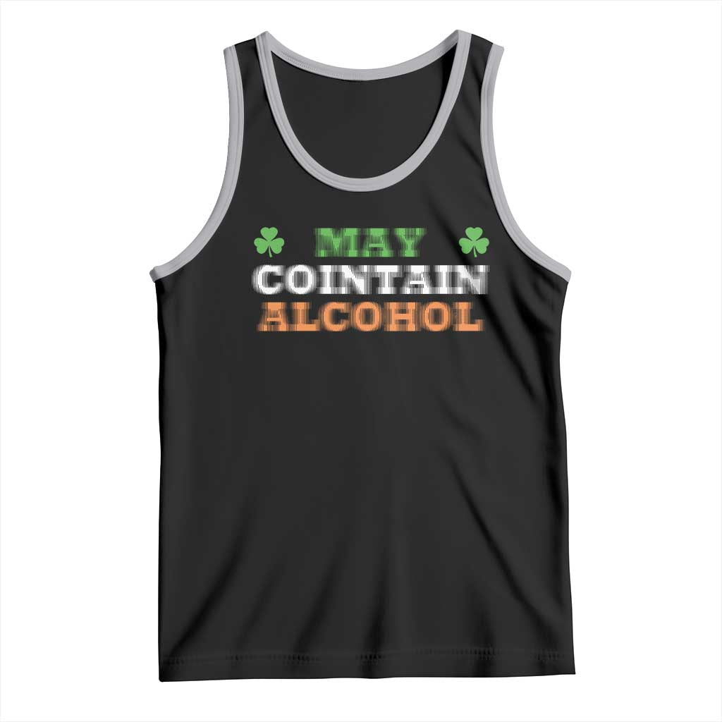 Funny May Contain Alcohol Tank Top Irish Beer Drinking St Patrick's Day Shamrock