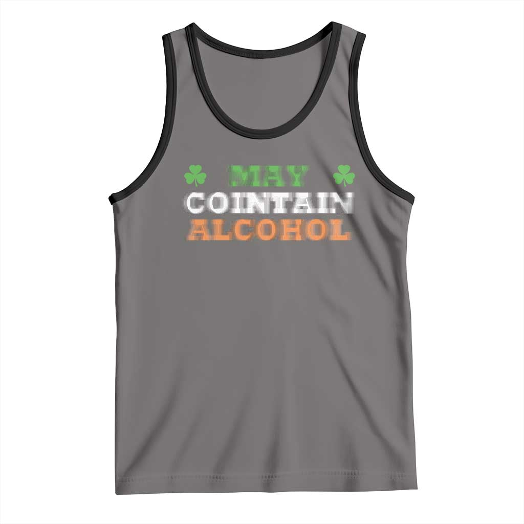 Funny May Contain Alcohol Tank Top Irish Beer Drinking St Patrick's Day Shamrock