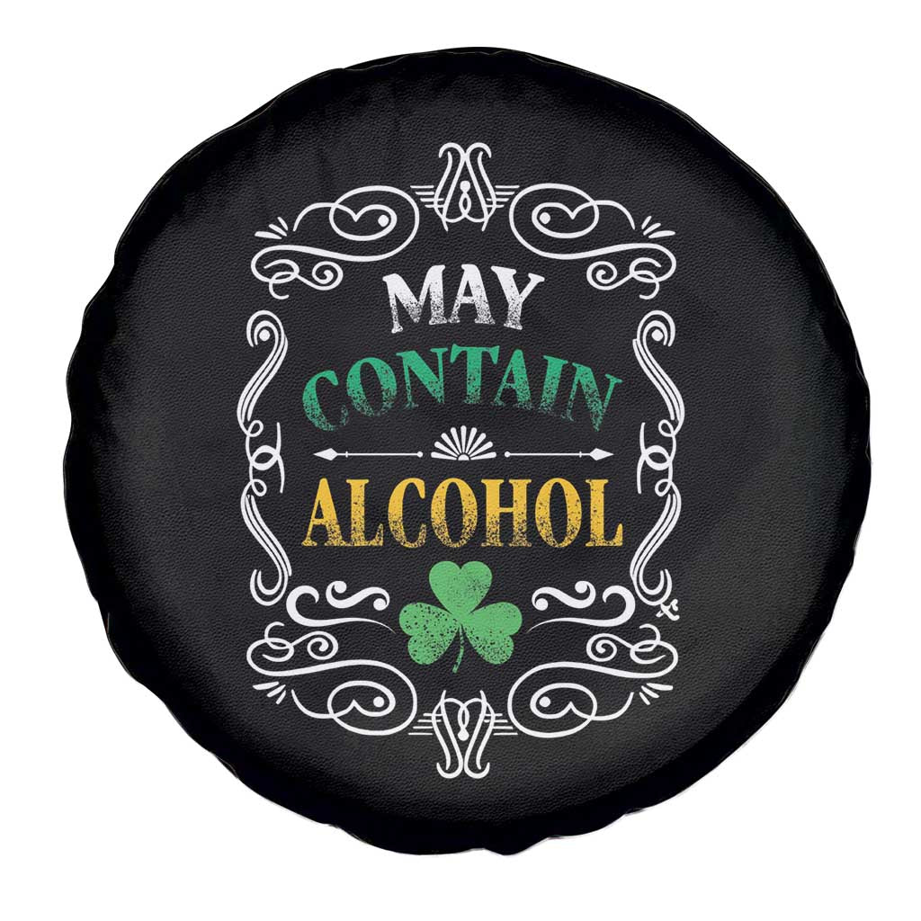 Funny May Contain Alcohol Spare Tire Cover Irish Beer Drinking St Patrick's Day
