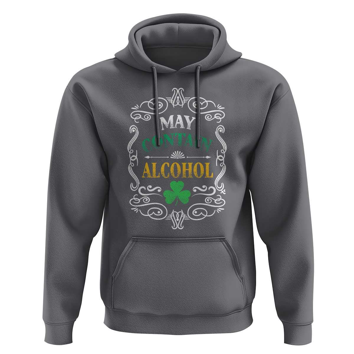 Funny May Contain Alcohol Hoodie Irish Beer Drinking St Patrick's Day