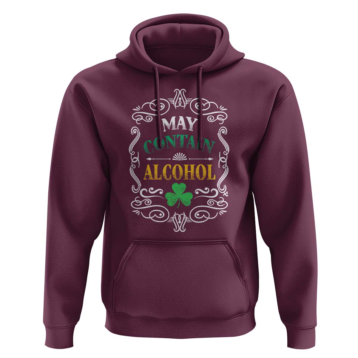 Funny May Contain Alcohol Hoodie Irish Beer Drinking St Patrick's Day