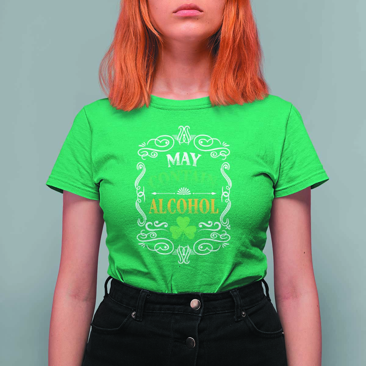 Funny May Contain Alcohol T Shirt For Women Irish Beer Drinking St Patrick's Day