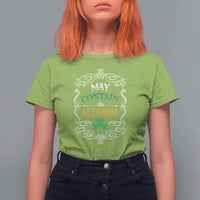 Funny May Contain Alcohol T Shirt For Women Irish Beer Drinking St Patrick's Day