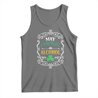 Funny May Contain Alcohol Tank Top Irish Beer Drinking St Patrick's Day