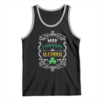 Funny May Contain Alcohol Tank Top Irish Beer Drinking St Patrick's Day
