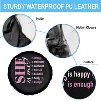 Woman Affirmation Spare Tire Cover She Is Strong Motivated Confident Blessed Beautiful