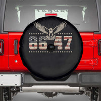 Funny Vintage 86 47 Spare Tire Cover Eagle Vintage American Flag