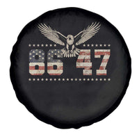 Funny Vintage 86 47 Spare Tire Cover Eagle Vintage American Flag
