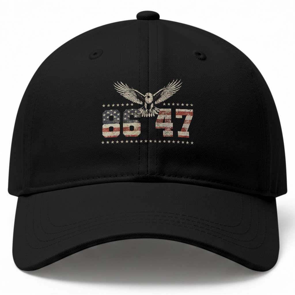 Funny Vintage 86 47 Baseball Cap Eagle Vintage American Flag