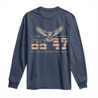 Funny Vintage 86 47 Long Sleeve Shirt Eagle Vintage American Flag