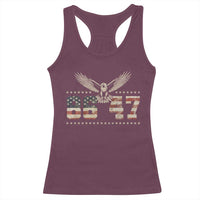 Funny Vintage 86 47 Racerback Tank Top Eagle Vintage American Flag