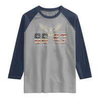 Funny Vintage 86 47 Raglan Shirt Eagle Vintage American Flag