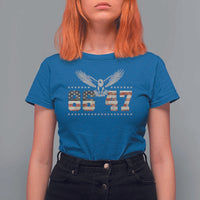 Funny Vintage 86 47 T Shirt For Women Eagle Vintage American Flag