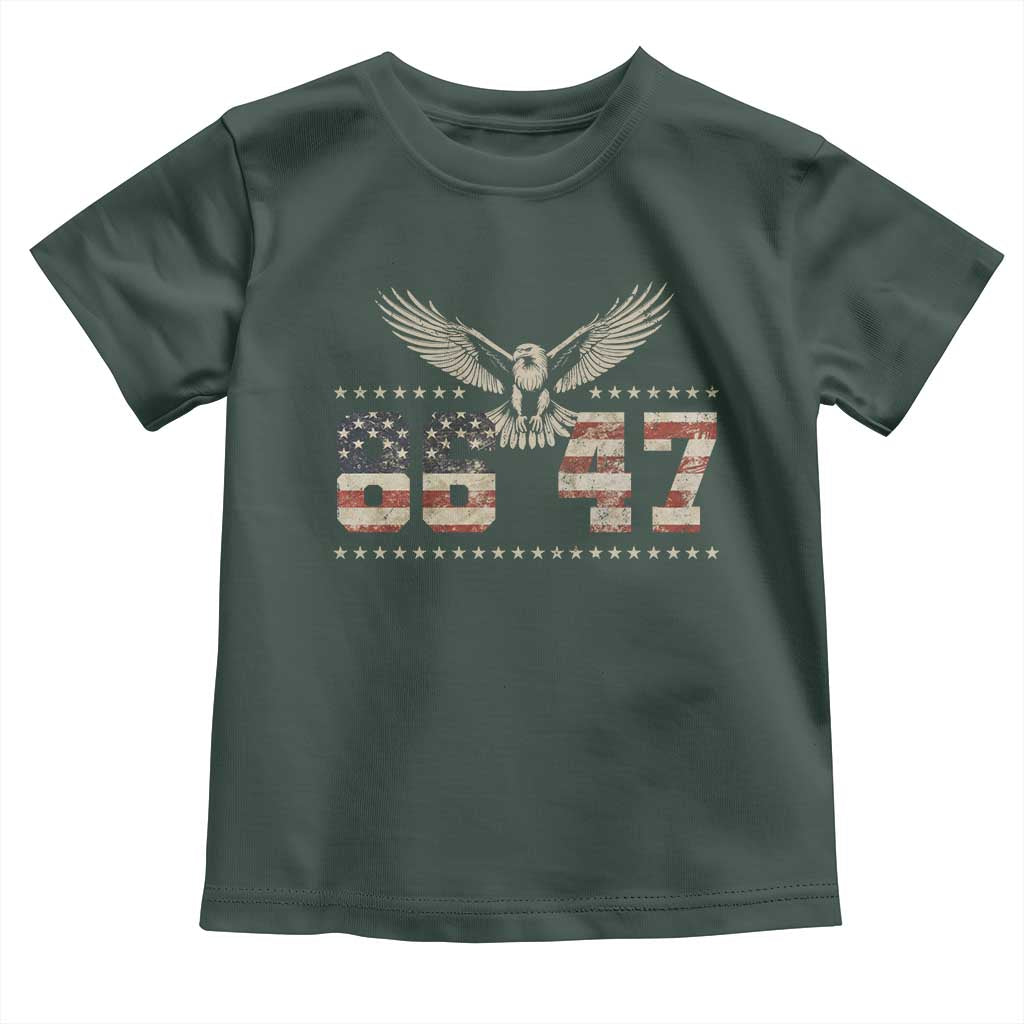 Funny Vintage 86 47 Toddler T Shirt Eagle Vintage American Flag