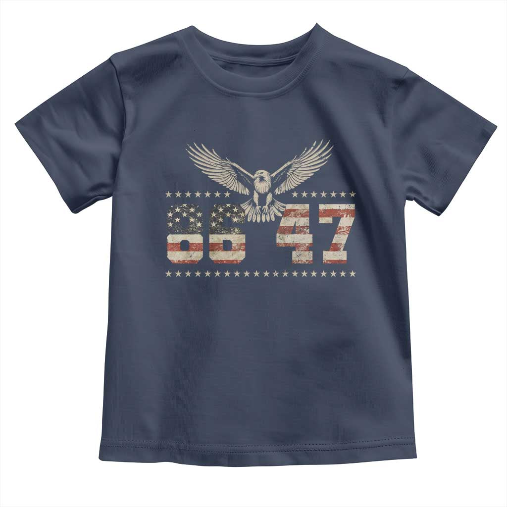 Funny Vintage 86 47 Toddler T Shirt Eagle Vintage American Flag