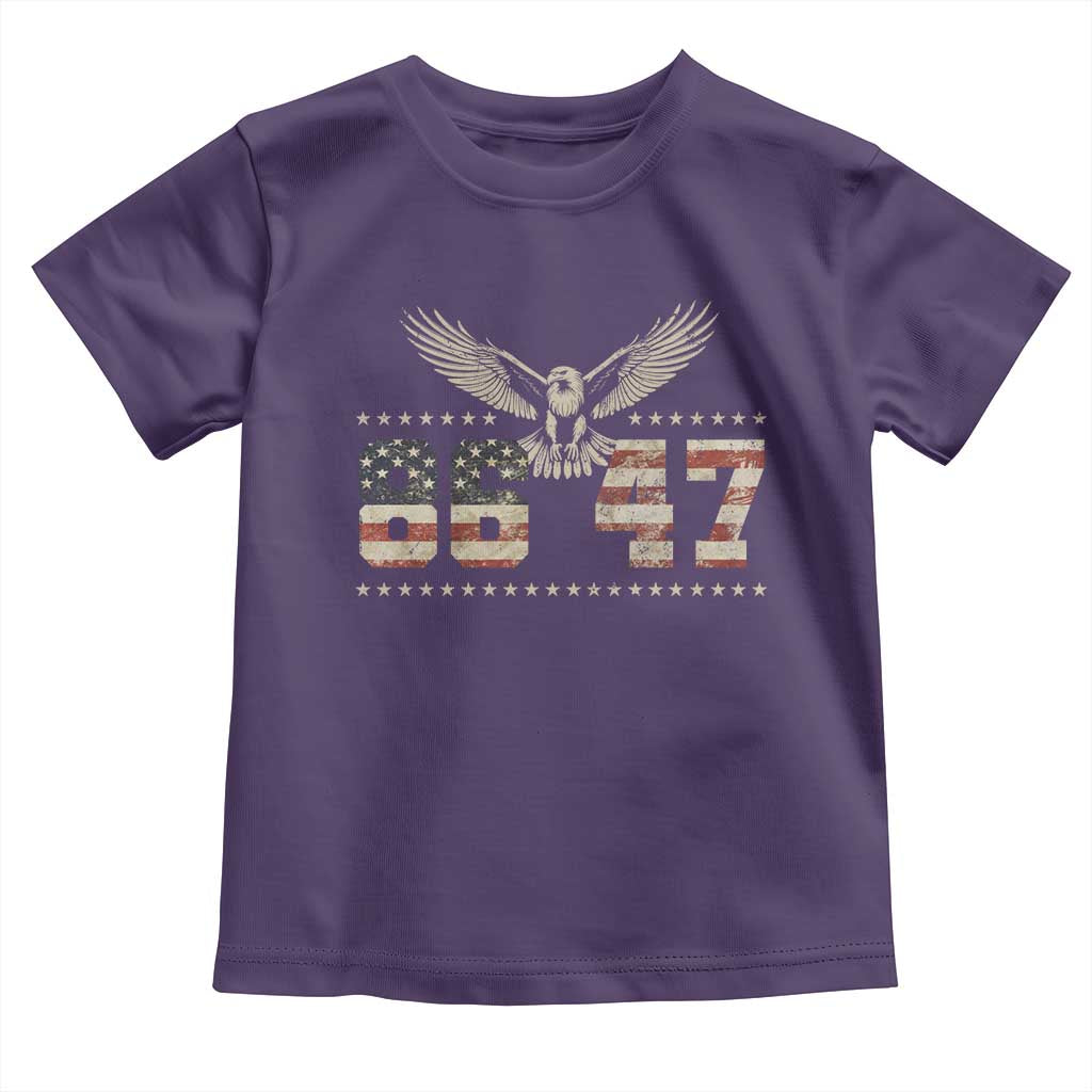 Funny Vintage 86 47 Toddler T Shirt Eagle Vintage American Flag