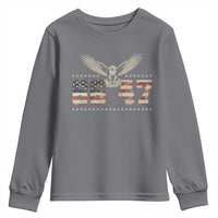 Funny Vintage 86 47 Youth Sweatshirt Eagle Vintage American Flag