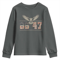 Funny Vintage 86 47 Youth Sweatshirt Eagle Vintage American Flag