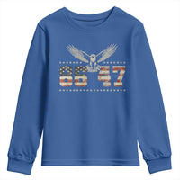 Funny Vintage 86 47 Youth Sweatshirt Eagle Vintage American Flag