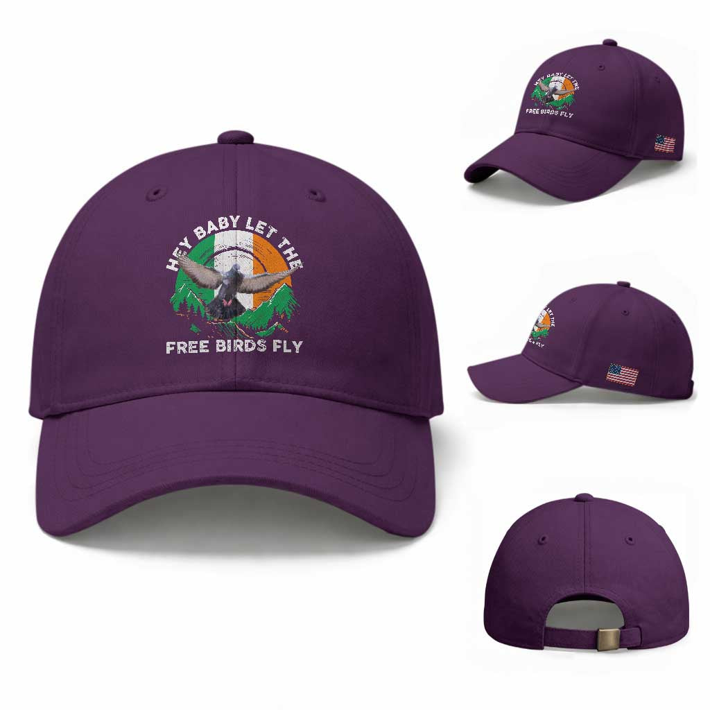 Irish Pride Baseball Cap Hey Baby Let The Free Birds Fly Ireland Flag